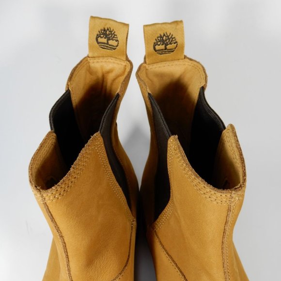 Timberland Carnaby Cool Chelsea BOOTS Size 9.5 Wheat Nubuck Lug Sole NEW - Picture 5 of 11